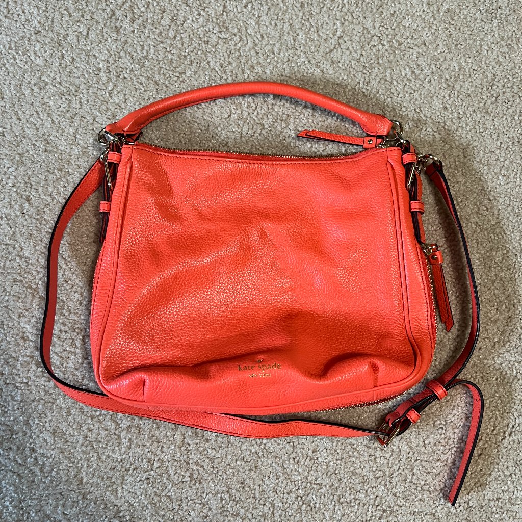 Kate Spade Expandable Hobo/Crossbody, Orange